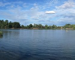 Mekong River panorama. Don Khone, Laos.