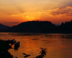 Sunset. Luang Prabang, Laos.