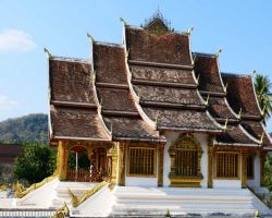 Pagoda at the Royal Palace. Luang Prabang, Laos.