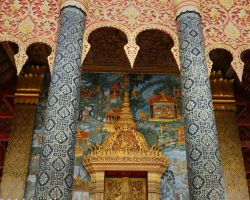 Entry way to Wat Ho Xing. Luang Prabang, Laos.