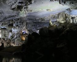Inside Phong Nha cave. Phong Nha, Vietnam.