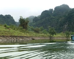 One of the many Phong Nha river boats. Phong Nha, Vietnam.