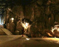 Hospital Cave interior, upper level. Cat Ba Island, Vietnam.