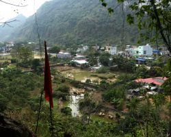 View from Hospital Cave entrance. Cat Ba Island, Vietnam.