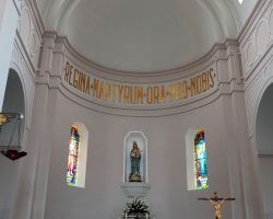 Catholic church interior. Hanoi, Vietnam.