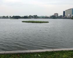 Truc Bach lake (John McCain was shot down here 10/26/67). Hanoi, Vietnam.