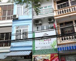 Truc Bach lakefront buildings. Hanoi, Vietnam.