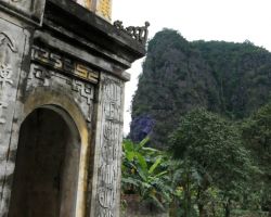 Bich Dong Temple entrance. Tam Coc, Vietnam.