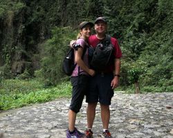 Rick and Alisa at Hang Mua cave. Tam Coc, Vietnam.