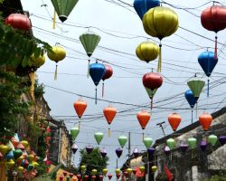 Street lanterns by day. Hoi An, Vietnam.