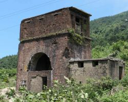 U.S. Bunker and scouting point on Hai Van pass, remnant from the Vietnam War. Hoi An, Vietnam.
