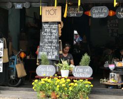 One of the small restaurants in the historic district. Hoi An, Vietnam.