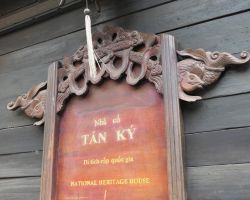 Tan Ky Old House sign. Hoi An, Vietnam.