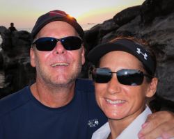 Rick and Alisa at sunset. Phu Quoc, Vietnam.