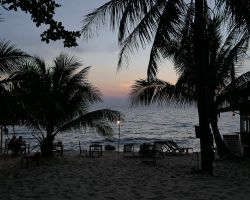 Sunset view from our bungalow. Phu Quoc, Vietnam.
