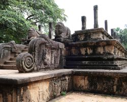 Exterior of the Council Chambers. Polonnaruwa, Sri Lanka.