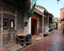 An alley in the old streets of Lukang. Western Area, Taiwan.