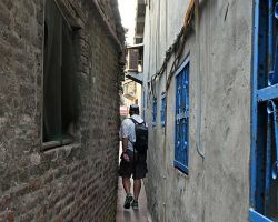 One of several very narrow alleys in Lukang (not the narrowest though). Western Area, Taiwan.