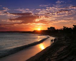 Kenting beach sunset. Southern Area, Taiwan.