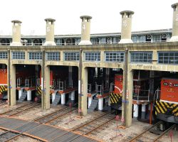 The Changhua Old Train Roundhouse, the last working roundhouse in Taiwan. Western Area, Taiwan.