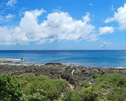 Panorama of Sail Rock near Kenting. Southern Area, Taiwan.