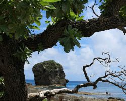 Sail Rock near Kenting. Southern Area, Taiwan.