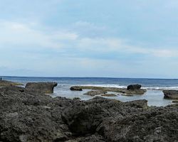 Panorama of beach at Eluanbi Park. Southern Area, Taiwan.