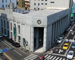 The Tainan Land Bank dates to the same era as the Hayashi Dept Store across the street. Southern Area, Taiwan.