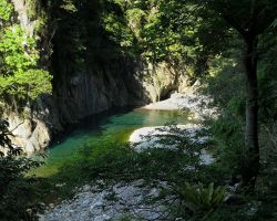 River along the Shakadang Trail in Taroko Gorge. East Coast, Taiwan.