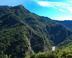 View from a high point along the Walami trail in Yuli. East Coast, Taiwan.