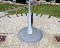 Sun dial at the Tropic of Cancer marker point in Ruisui. We were there at 1:07pm - the dial was pretty accurate. East Coast, Taiwan.