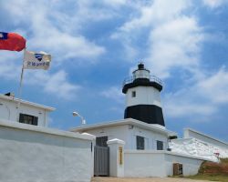 Fugui Cape Lighthouse (the northern most point in Taiwan). Northern Area, Taiwan.
