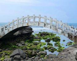 Shimen Arch Park bridge. Northern Area, Taiwan.